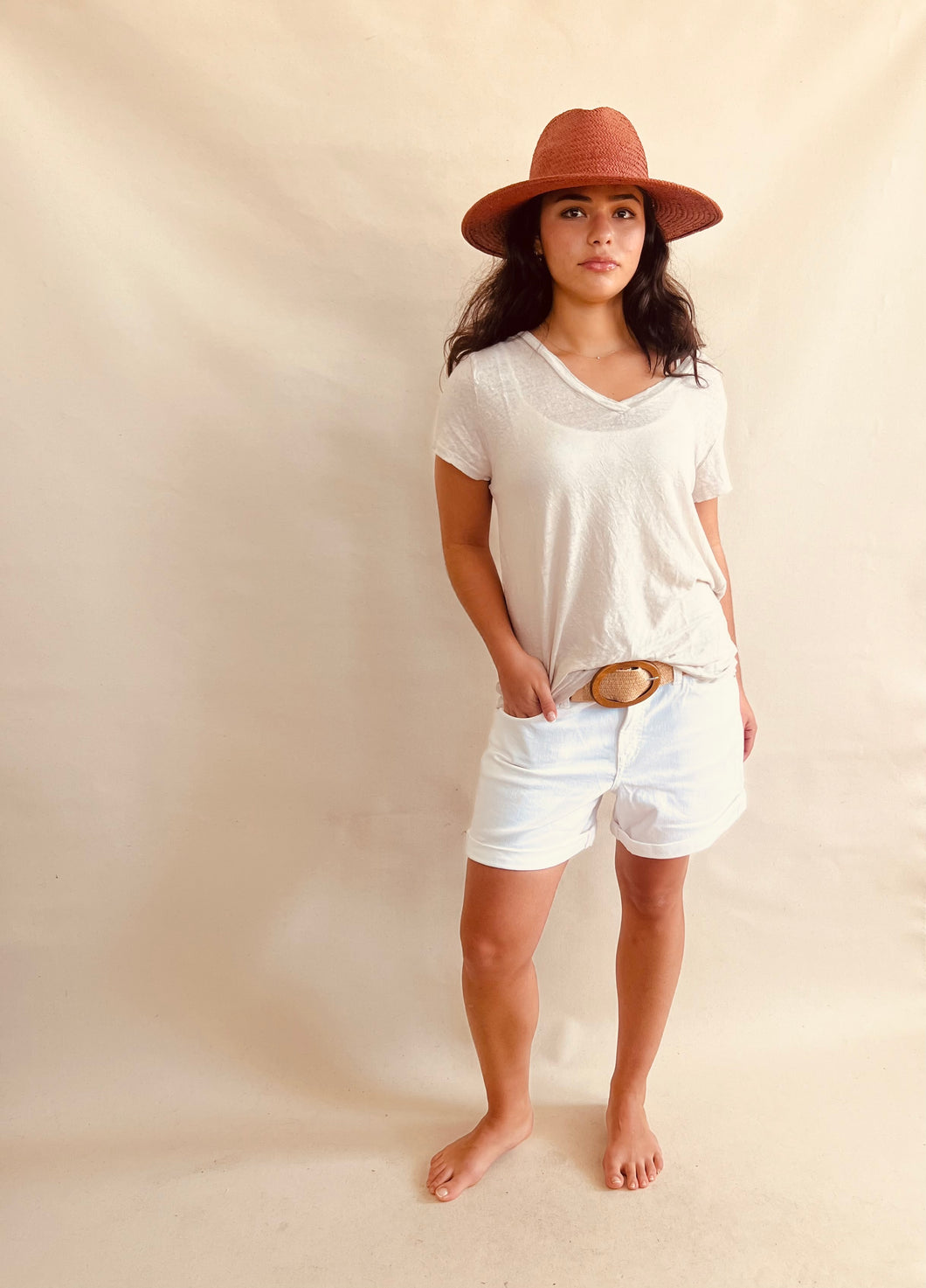 Adel Linen Teeshirt Beige