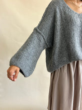 Clound V Neck Sweater Grey