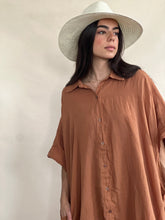 Judith Shirt Dress Camel