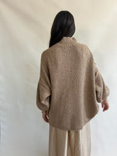 Cloud crewneck sweater camel