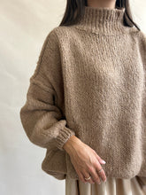 Cloud crewneck sweater camel