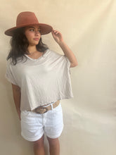 Adel Oversize Linen Tee Shirt Choco