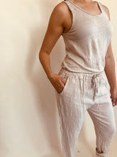 Adel Linen Tank Beige