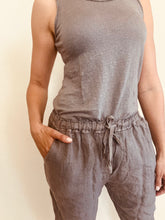 Adel Linen Tank Taupe