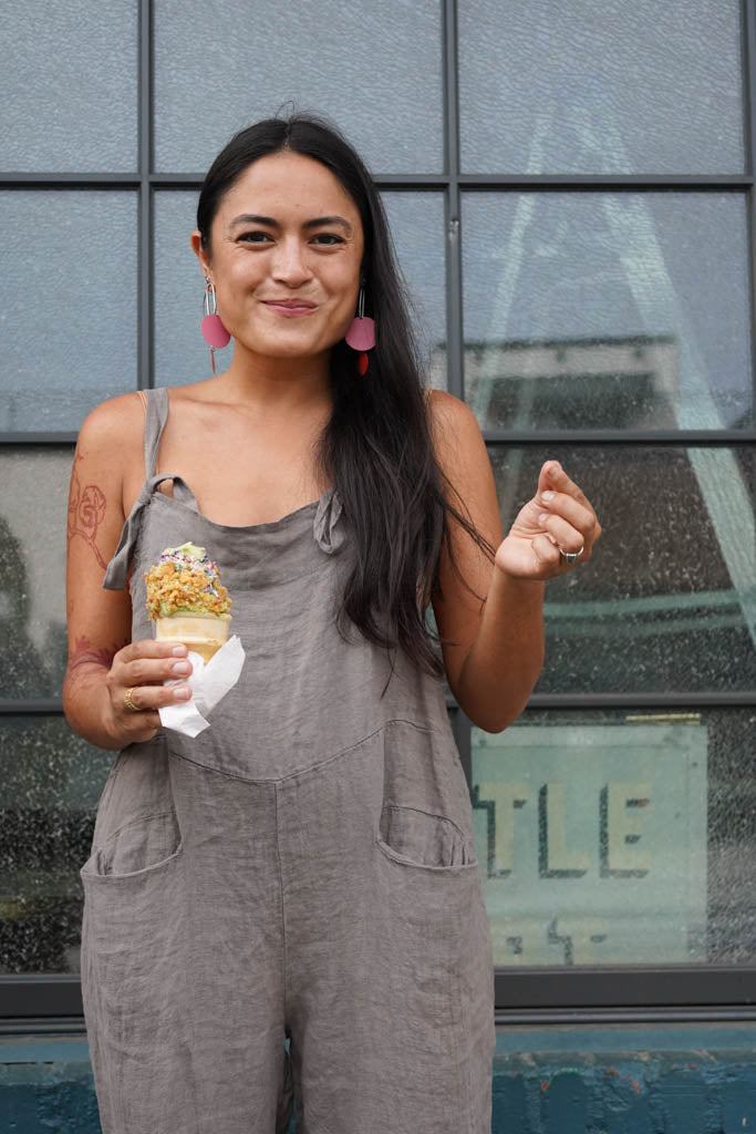 Heather Linen overall Taupe