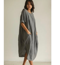 Charlotte Linen Dress Taupe