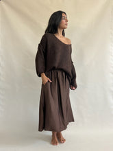 Juliette Silk Skirt Brown