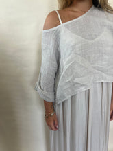 Zoe Linen Gauze Crop top Beige