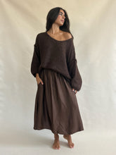 Juliette Silk Skirt Brown