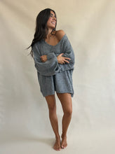 Clound V Neck Sweater Grey