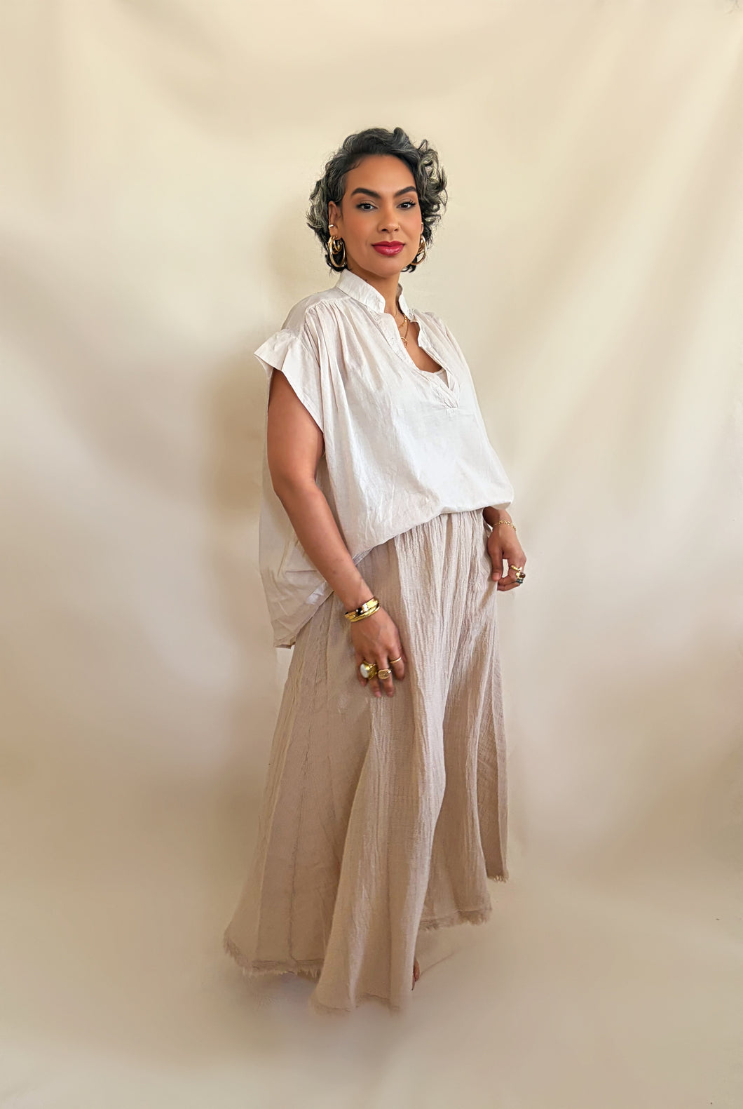 Bianca Shirt in Beige