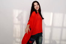 Luna Oversized Linen Top Brown