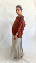 Zoe Linen Gauze top Tabacco