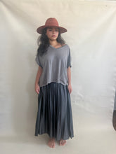 Juliette Silk Skirt Charcoal