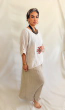 Zoe Linen Gauze top Beige