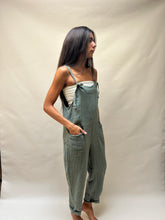 Heather Linen Overall Green