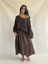 Juliette Silk Skirt Brown