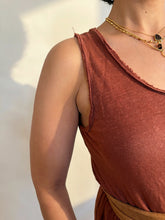 Adel Linen Tank in White