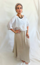 Zoe Linen Gauze Crop top Beige