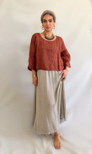 Zoe Linen Gauze Crop Top Tabacco