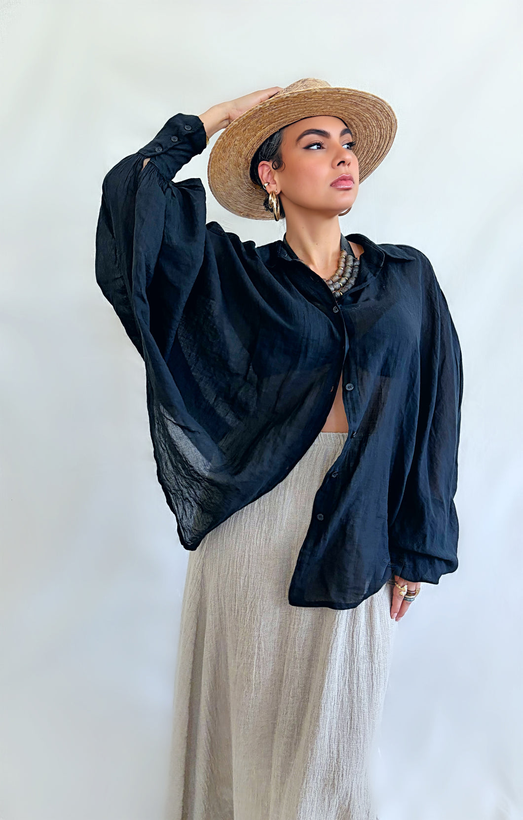 Mona Blouse in Black