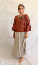 Zoe Linen Gauze Crop Top Tabacco
