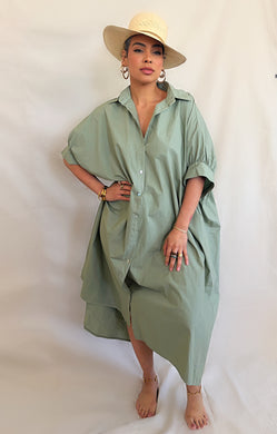 Monette Dress in Sage