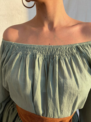 Paola Blouse in Sage