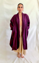 Georgia Linen Duster in Burgundy