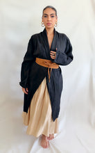 Georgia Linen Duster in Burgundy