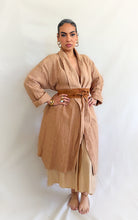 Georgia Linen Duster in Burgundy