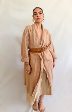 Georgia Linen Duster in Burgundy