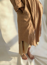 Georgia Linen Duster in Burgundy