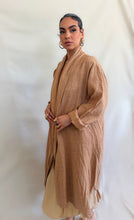 Georgia Linen Duster in Burgundy