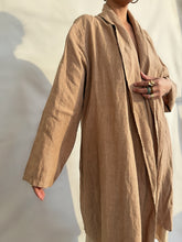 Georgia Linen Duster in Burgundy