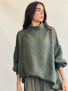 Cloud crewneck sweater green