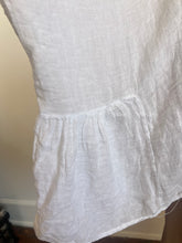 Luna Oversized Linen Top White