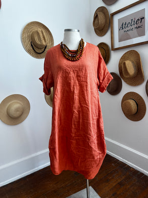 Charlotte Dress in Orange