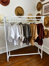 Zoe Short Linen Gauze CropTop Camel