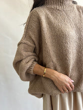 Cloud crewneck sweater camel