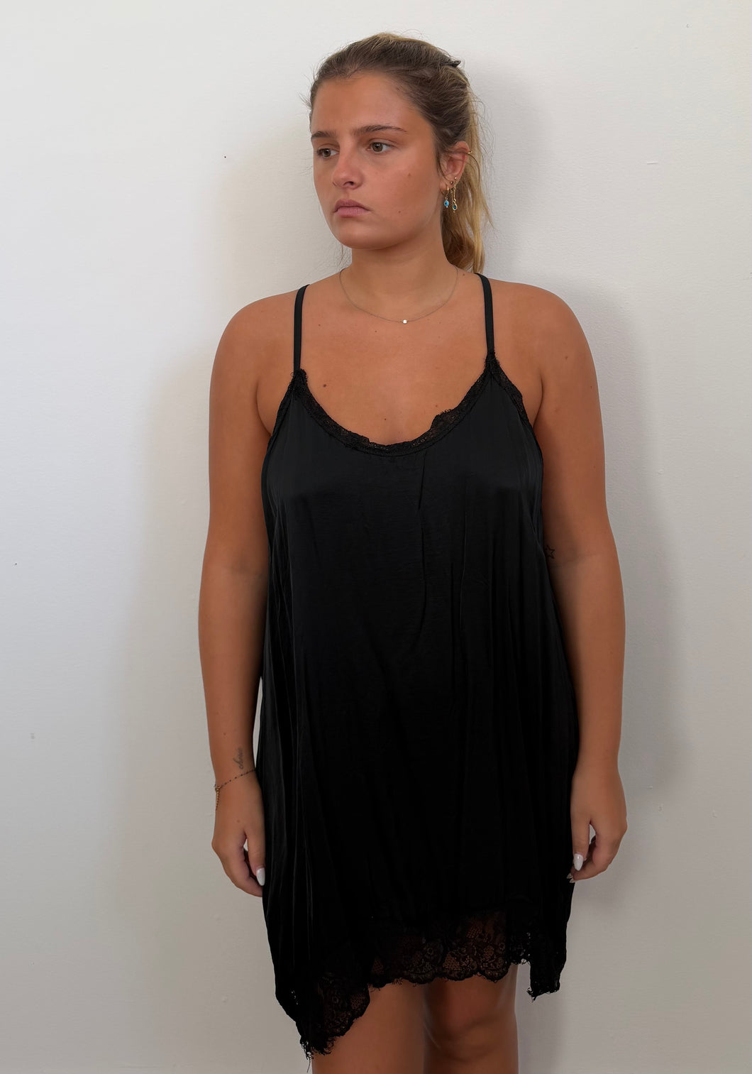 Helen Slip Dress Black