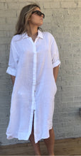 Margo Shirt Dress White