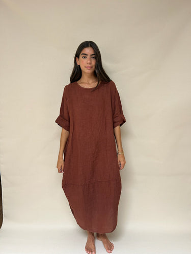 Charlotte Dress in Rusty