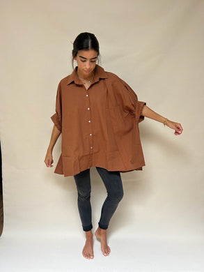 Monette Shirt  Dark Camel