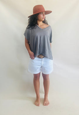Adel Oversize Teeshirt Taupe