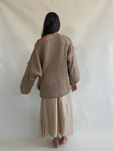 Cloud V Neck  Sweater Camel