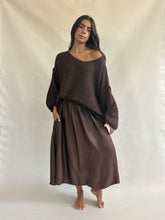 Cloud V Neck Sweater Brown