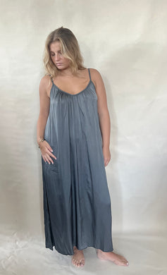 Gigi Silky Dress Grey