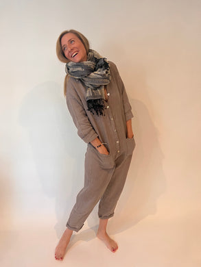 Louise Jumpsuit Taupe