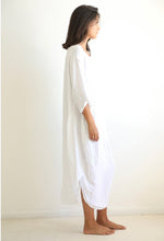 Charlotte Linen Dress White